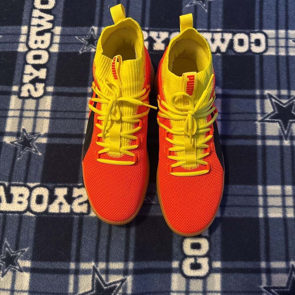 Puma Clyde Court Disrupt Red Blast Basketball Shoes